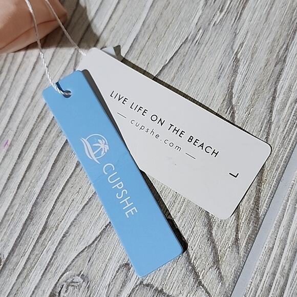 Cupshe One Piece Swimsuit, Wrap Color-Block Style, Women's Large, NWT - Picture 5 of 12